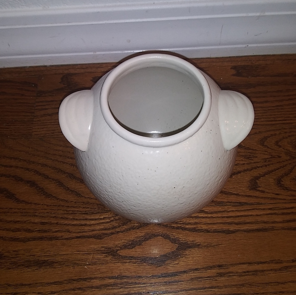 Studio Mcgee Two Tone Handle Crock Vase - Picture 4 of 6